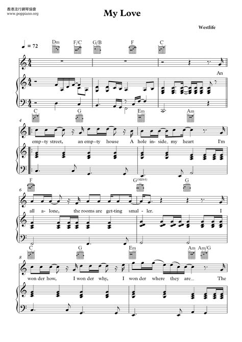 my love sheet music piano score free pdf download hk pop piano academy