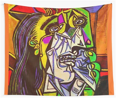 Telas Decorativas Pablo Picasso La Mujer Que Llora De Tanabe Redbubble