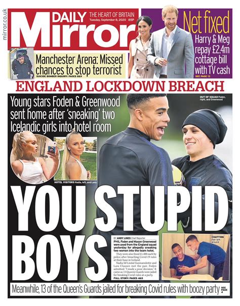 Открыть страницу «daily mirror» на facebook. Daily Mirror Front Page 8th of August 2020 - Tomorrow's ...
