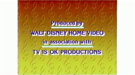 Disneys Sing Along Songs End Credits 1994 2003 In G Major Youtube