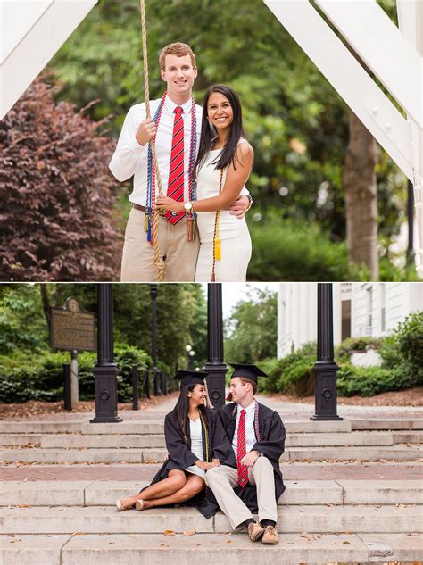 Uga University Of Georgia Senior Grad Photos Couple Engagement Athens Photographer Couple