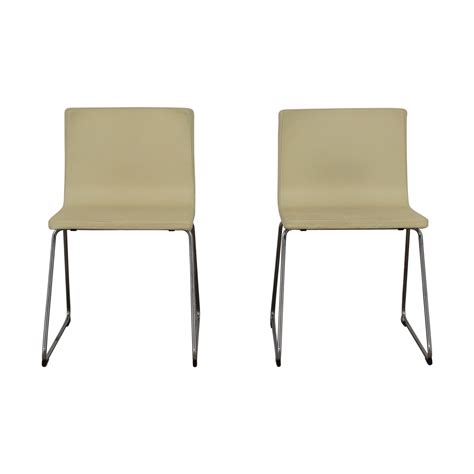 Thanksgiving and the holidays are upon us, which means your dining set will be getting plenty of use. 84% OFF - IKEA IKEA Bernhard Leather Dining Chairs / Chairs