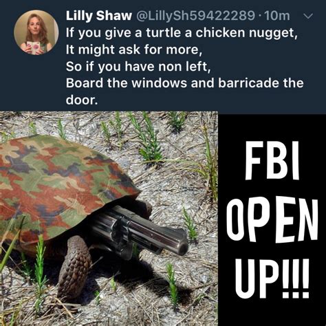 I just think it's funny how good ol recruit is now promoted to the fbi as a result of this. FBI OPEN UP!!!! : memes