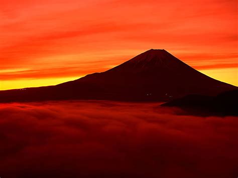720p Free Download Mount Fuji In Evening 1600 1200 Mountain Hd