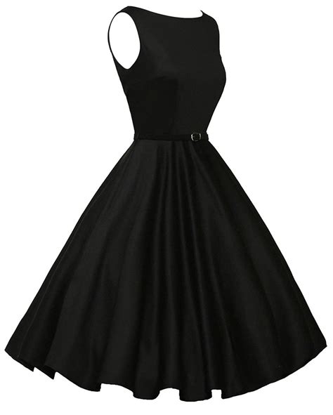 Vintage Inspired Inspired Dress With Belt Sizes Xsmall W Black