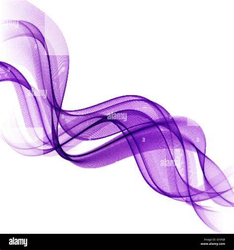 Abstract Motion Smooth Color Wave Vector Curve Purple Lines Stock