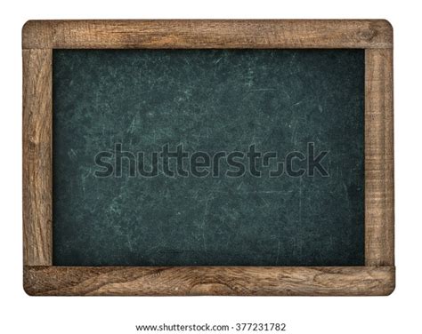 Vintage Chalkboard Wooden Frame Isolated On Stock Photo 377231782