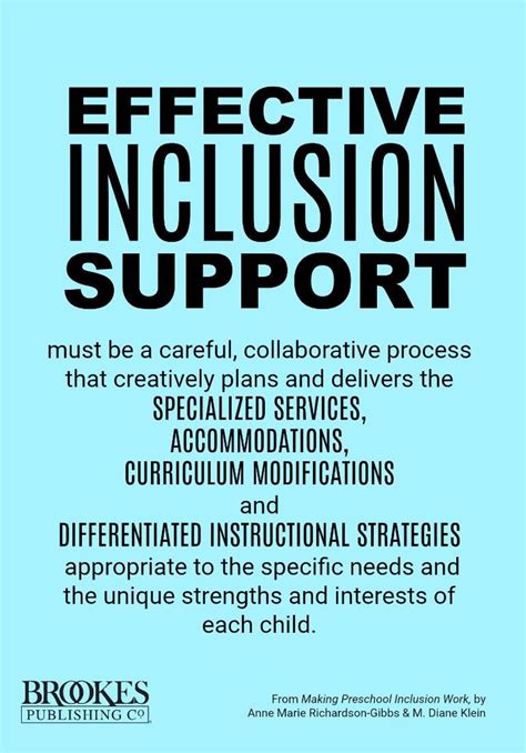 Effective Inclusion Support Must Be A Careful Collaborative Process