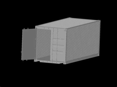 20 Ft Container 3d Dwg Detail For Autocad Designs Cad