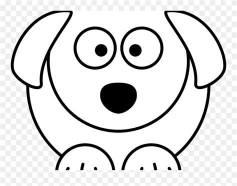 Dog Face Clipart Black And White Collection Cliparts