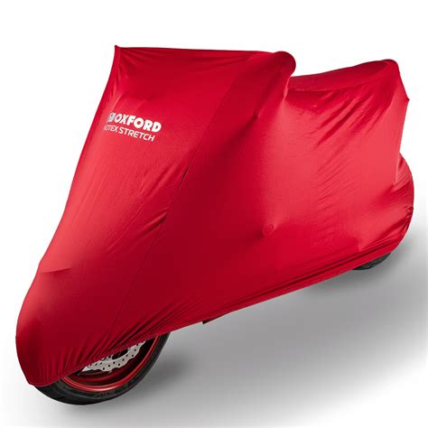 Oxford Protex Indoor Motorbike Motorcycle Premium Dust Cover Red