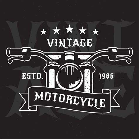 Vintage Motorcycle Emblems Labels 175404 Vector Art At Vecteezy