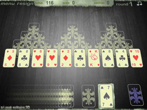 Tri Peak Solitaire 3d Online Free Game Gamehouse
