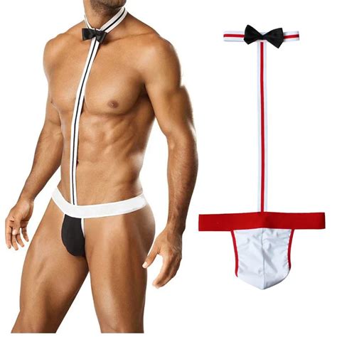 Hot Sale Men Sexy Borat Mankini Costume Swimsuit Swimwear Thong