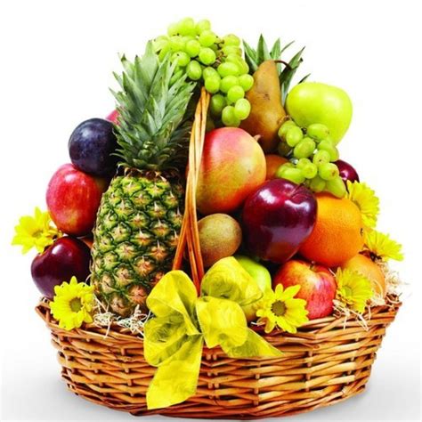 This beautiful basket is bursting with nature's bounty: Seasonal 5 kgs Mix fruit Basket2 - Myflowergift
