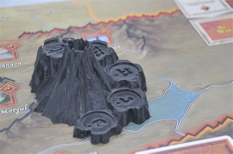 War Of The Ring Board Game 3d Mount Doom Etsy
