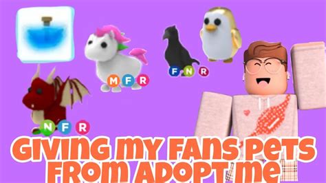 Surprising My Fans With Adopt Me Pets Youtube