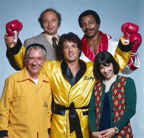 Sylvester Stallone And Cast Of Rocky Ii Hugo Zapata