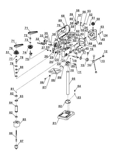 Ersatzteile Zu Bt Bd 501 Einhell Säulenbohrmaschine