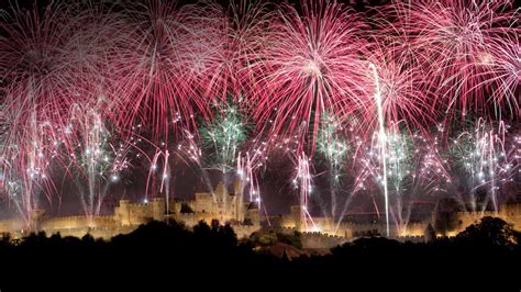 Carcassonne Fireworks Bing Wallpaper Download
