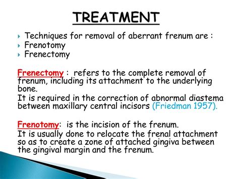 Aberrant Frenum And Its Treatment