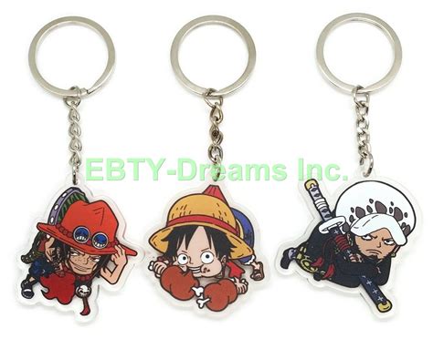 One Piece Collectibles ONE PIECE ANIME CHARACTER KEYRING KEYCHAIN