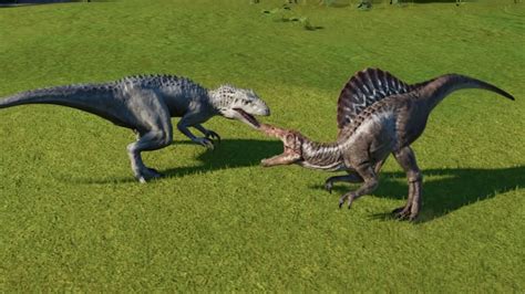 T Rex Vs Indominus Rex Vs Spinosaurus Giganotosaurus Jurassic World