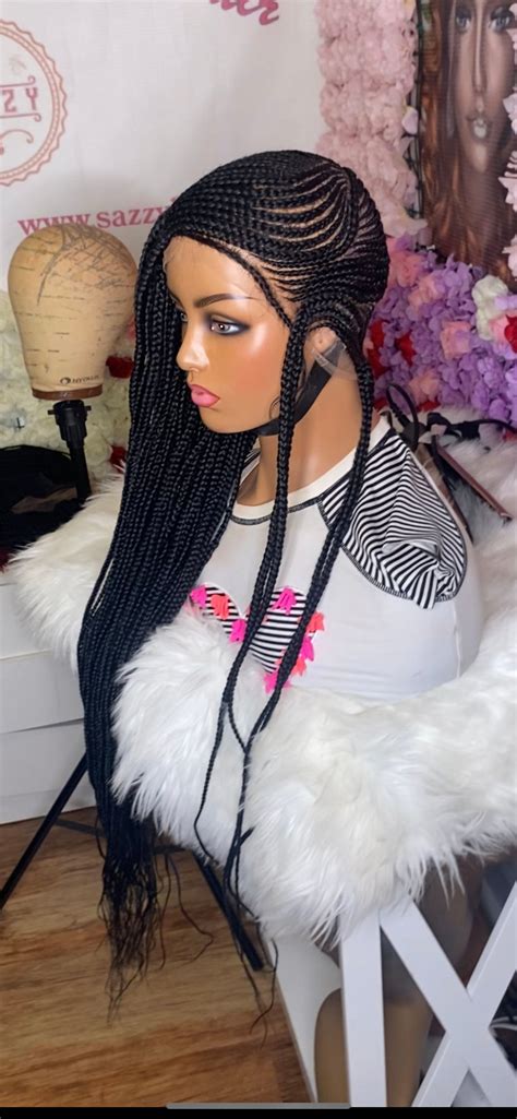 Lemonade Braided Wigbox Braids Wig For Black Womenfeed In Etsy