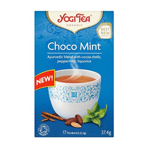 Yogi Teas Ayurvedic Organic Choco Mint 17bags The Health Workshop