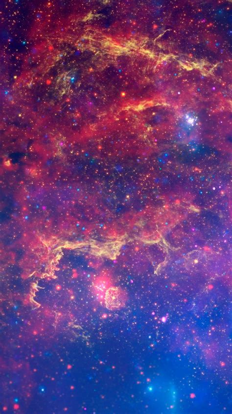 Colorful Space Galaxy Clouds Iphone 6 Wallpaper Hd Free