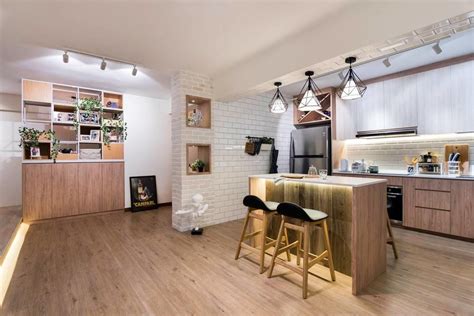What will your hdb design look like? House Tour: Scandinavian-style, cafe-inspired five-room HDB BTO home | Modern kitchen island ...