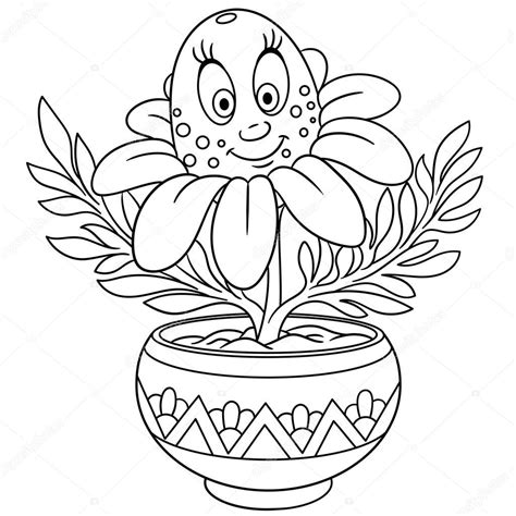 Free online coloring pages for kids with a rich variety of colorful patterns, gradients, fabrics, papers and textures for hours of fun and creativity. Flower Pot Coloring Page - childrencoloring.us