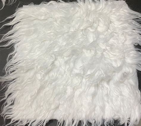 Long Pilemongolian Faux Fur Fabric 14x14 Square Etsy