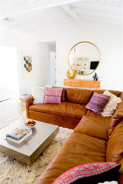 A brown leather sofa is a stylish and durable option for a living room | modern sofas #modernsofas #leathersofa #tanleathersofa get ideas on how to decorate your living rooms walls with brown furniture from the fabric customization experts at the inside. Finding The Perfect Leather Sofa - Honestly WTF