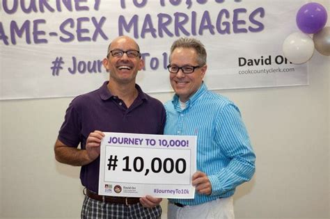 cook county clerk issues 10 000th same sex marriage license to north side couple chicago il patch
