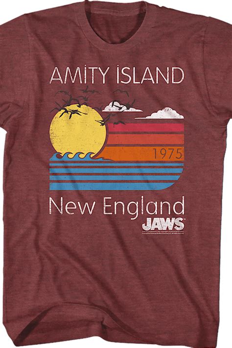 Amity Island New England Jaws Movie T Shirt