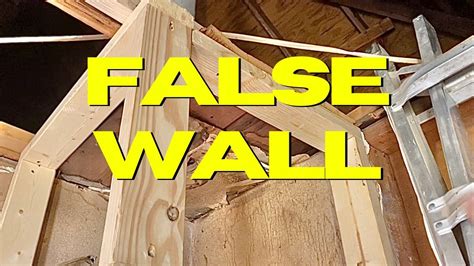 How To Build A False Wall Easy Youtube