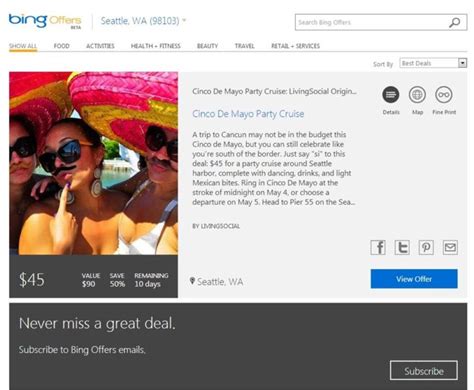 Newly Launched Bing Offers Pulls Deals From Across The Web