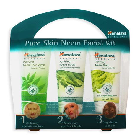 Himalaya Pure Skin Neem Facial Kit Facewash 50ml Scrub 50g And Face