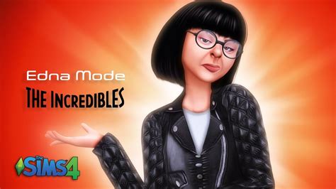 The Sims 4 Cas Speed Edit The Incredibles Edna Mode 💪 Youtube