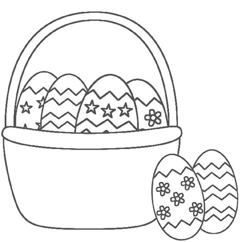 Oul cu funda de paste coloreaza un ou care este gatit pentru sarbatarea de pasti. Cos oua Pasti | Desene de colorat