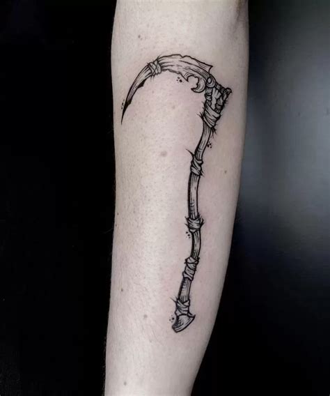 Top More Than 85 Scythe Tattoo Drawing Incdgdbentre