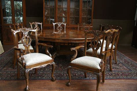 Large Oversized Round Dining Table Large Round Mahogany Dining Room