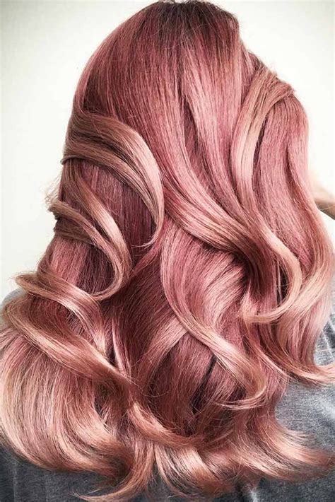 Trendy Hair Color Rose Gold Highlights ️ If You Have Completely