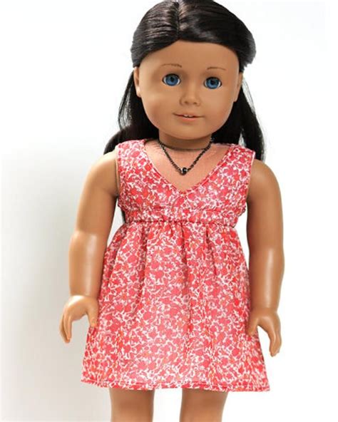 salina dress 18 inch doll clothes pattern fits dolls such as etsy doll clothes 18 inch doll