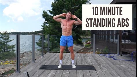 10 Minute Standing Abs Workout To Get A Flat Stomach Youtube