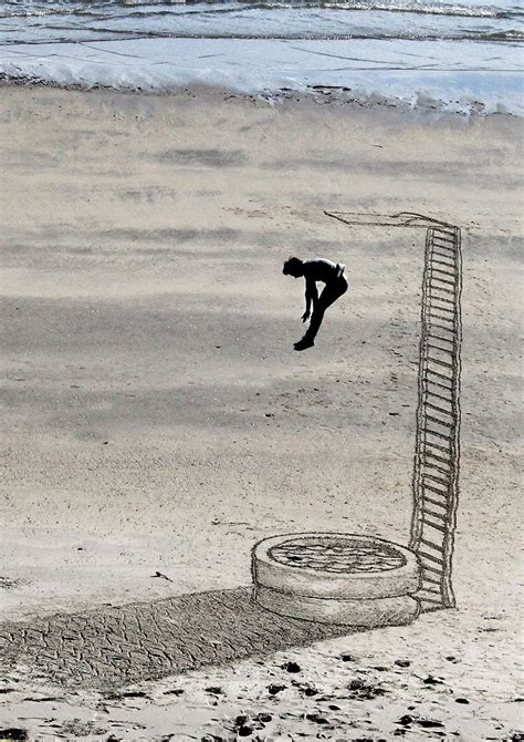 Mind Bending 3d Beach Art By Nz Artist Jamie Harkins