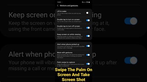 How To Enable Palm Swipe Screenshot In Samsung Swipe Palm Screen Shot