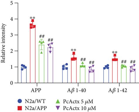 Pcactx Peptide Inhibited The Accumulation Of App Aβ And Aplp