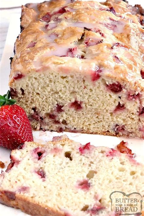 Glazed Strawberry Bread Is An Easy Quick Bread That Is Moist Sweet